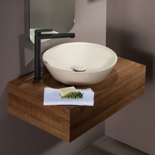 beige washbasin