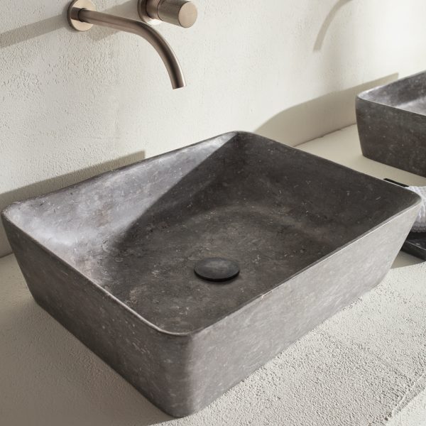 grey marble effect washbasin