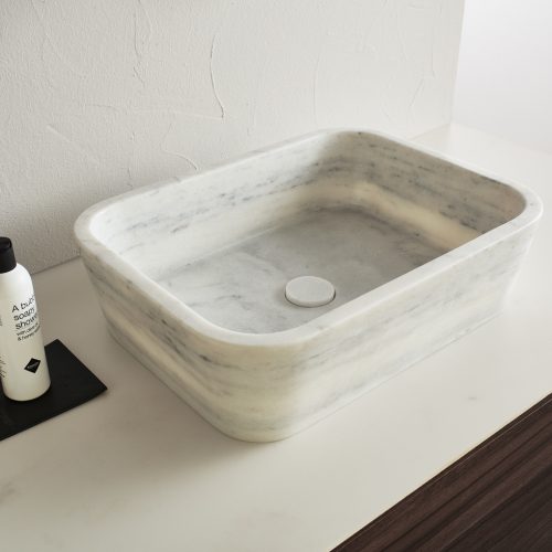 marble effect washbasin